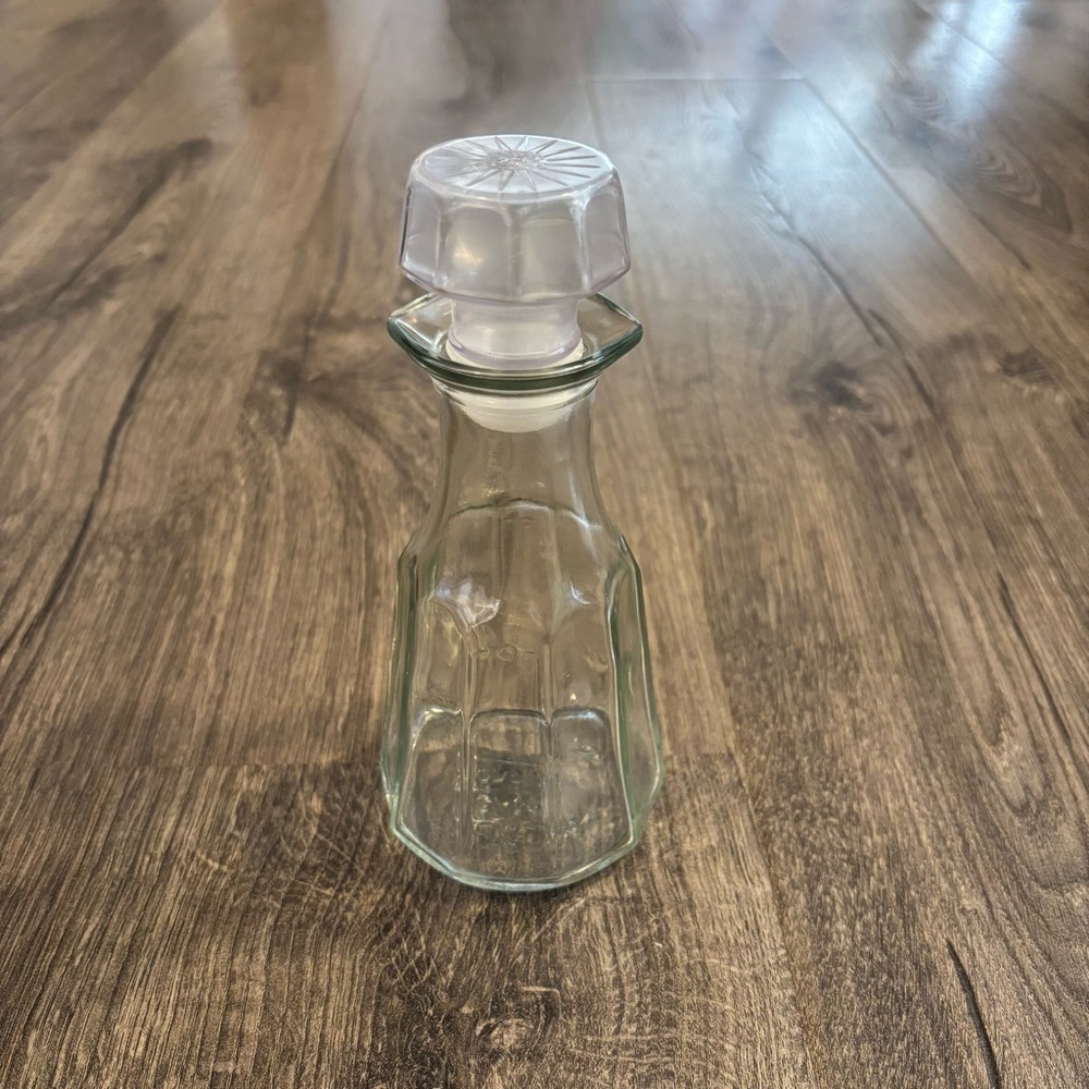 Vintage 1970 Good Seasons Cruet w/ Double Pouring Spout Glass Bottle Shaker